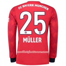 Maillot/Tenue Bayern Munich Muller 25 Domicile 2018/2019 Manche Longue